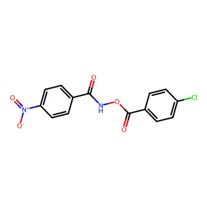 Benzamide, N-[(4-chlorobenzoyl)oxy]-4-nitro- structure