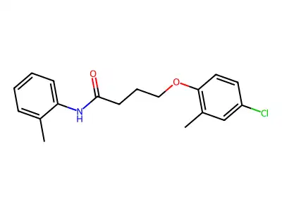 4-(4-chloro-2-methylphenoxy)-N-(2-methylphenyl)butanamide structure