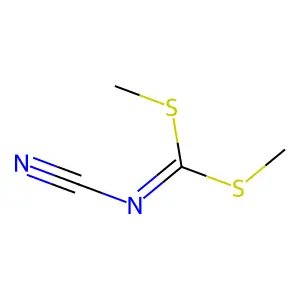 二甲基N-氰基二硫代亚氨基碳酸酯 structure