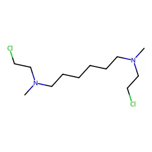 1,6-Hexanediamine, N,N'-bis(2-chloroethyl)-N,N'-dimethyl- structure