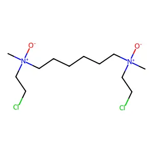 N~1~,N~6~-Bis(2-chloroethyl)-N~1~,N~6~-dimethylhexane-1,6-diamine N-oxide structure