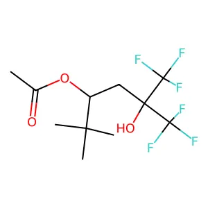 2,4-Hexanediol, 5,5-dimethyl-1,1,1-trifluoro-2-(trifluoromethyl)-4-acetate structure