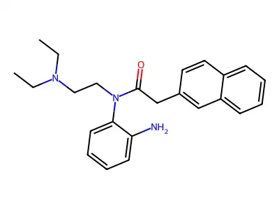 1-Naphthaleneacetamide, N-(o-aminophenyl)-N-(2-(diethylamino)ethyl)- structure