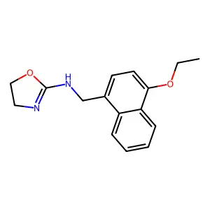 1-Naphthalenemethylamine, 4-ethoxy-N-(2-oxazolinyl)- structure