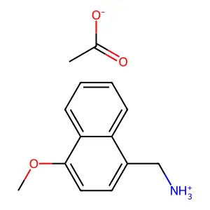 4-甲氧基-1-萘甲胺醋酸盐 structure