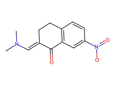 1(2H)-Naphthalenone, 3,4-dihydro-2-(dimethylaminomethylene)-7-nitro- structure