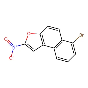 6-Bromo-2-nitronaphtho(2,1-b)furan structure