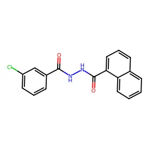 1-萘甲酸-(间氯苯甲酰)酰肼 structure