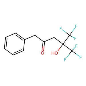 2-Pentanone, 4-hydroxy-1-phenyl-5,5,5-trifluoro-4-(trifluoromethyl)- structure