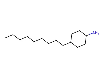 Cyclohexylamine, 4-nonyl- structure