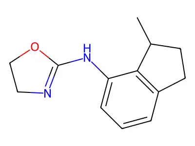 N-(3-Methyl-2,3-dihydro-1H-inden-4-yl)-4,5-dihydro-1,3-oxazol-2-amine structure