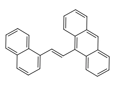 Anthracene, 9-[(1E)-2-(1-naphthalenyl)ethenyl]- structure