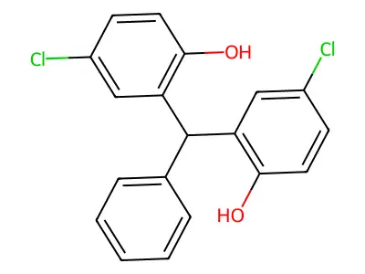 Phenol, 2,2'-benzylidenebis(4-chloro- structure