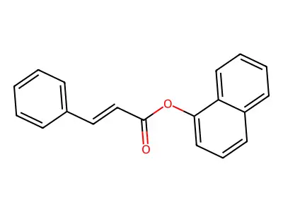 2-Propenoic acid, 3-phenyl-, 1-naphthalenyl ester structure