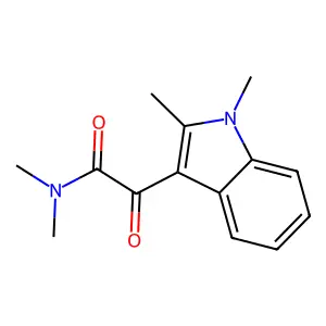 N,N,1,2-四甲基吲哚-3-乙醛酰胺 structure