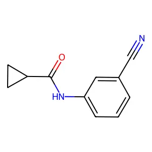 N-(3-cyanophenyl)cyclopropanecarboxamide structure