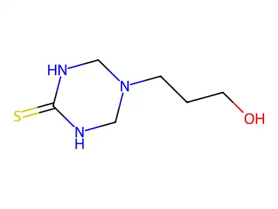 5-(3-Hydroxypropyl)-1,3,5-triazinane-2-thione structure