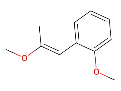 (E)-2-Methoxy-1-(o-methoxyphenyl)propene structure
