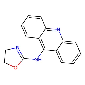 Acridine, 9-(2-oxazolin-2-ylamino)- structure