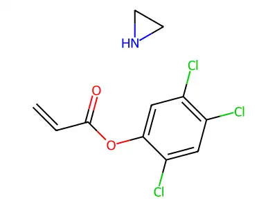 Acrylic acid, 2,4,5-trichlorophenyl ester compd. with aziridine structure