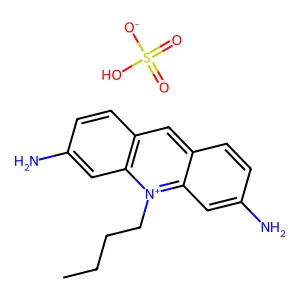 10-丁基-3,6-二氨基吖啶硫酸盐 structure