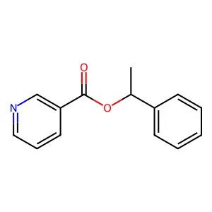 3-吡啶甲酸-1-苯乙酯 structure