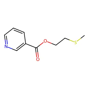 烟酸-2-(甲硫基)乙酯 structure