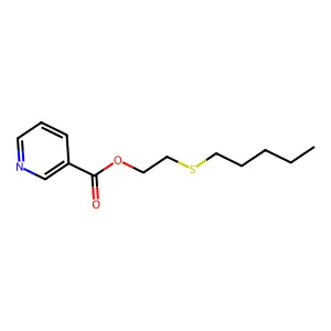 烟酸-2-(戊硫基)乙酯 structure