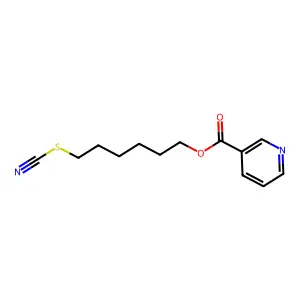 烟酸-6-硫氰己酯 structure