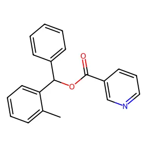 烟酸-α-(邻甲苯基)苄酯 structure