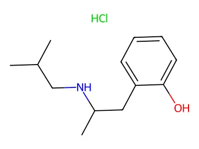 Phenol, o-(2-(isobutylamino)propyl)-, hydrochloride structure