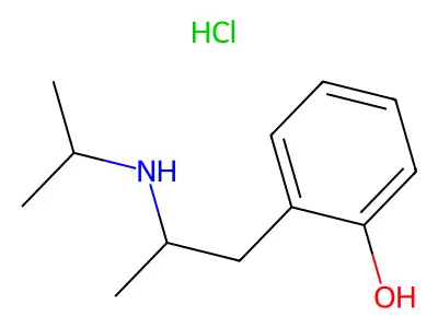 Phenol, o-(2-(isopropylamino)propyl)-, hydrochloride structure