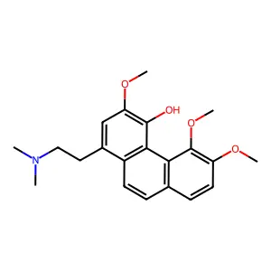 4-Phenanthrenol, 1-(2-(dimethylamino)ethyl)-3,5,6-trimethoxy- structure