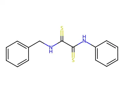 N~1~-Benzyl-N~2~-phenylethanebis(thioamide) structure