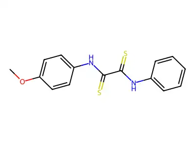Oxamide, N-(p-methoxyphenyl)-N'-phenyldithio- structure
