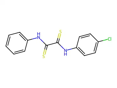 Oxamide, N-(p-chlorophenyl)-N'-phenyldithio- structure