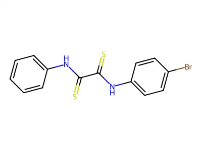 Oxamide, N-(p-bromophenyl)-N'-phenyldithio- structure