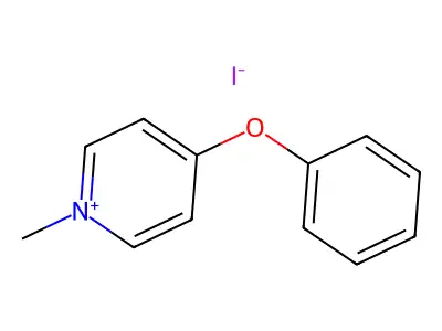 (1-Methylpyridin-4(1H)-ylidene)(phenyl)oxidanium iodide structure