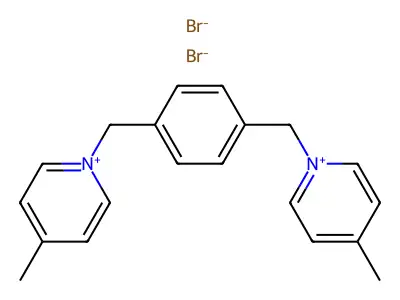 4-Picolinium, 1,1'-(p-phenylenedimethylene)bis-, dibromide structure
