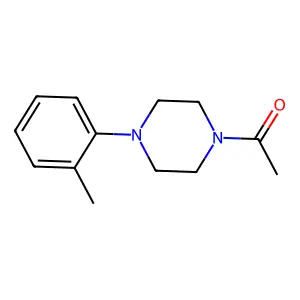 Piperazine, 1-acetyl-4-o-tolyl- structure