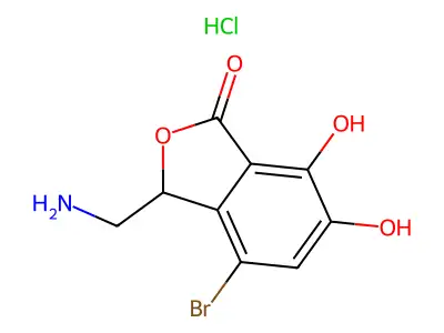 C9H8BrNO4.ClH structure