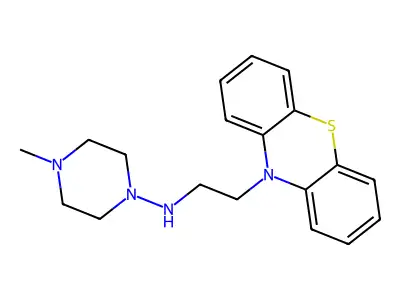 Phenothiazine, 10-(2-(4-methylpiperazinyl)amino)ethyl- structure