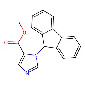 5-Imidazolecarboxylic acid, 1-(9-fluorenyl)-, methyl ester structure