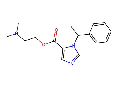 2-(Dimethylamino)ethyl 1-(1-phenylethyl)-1H-imidazole-5-carboxylate structure