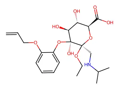 (R)-Oxprenolol glucuronide structure
