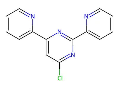 4-Chloro-2,6-di(2-pyridinyl)pyrimidine structure