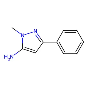 1-Methyl-3-phenyl-1H-pyrazol-5-amine structure