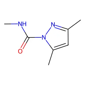 1H-pyrazole-1-carboxamide, N,3,5-trimethyl- structure