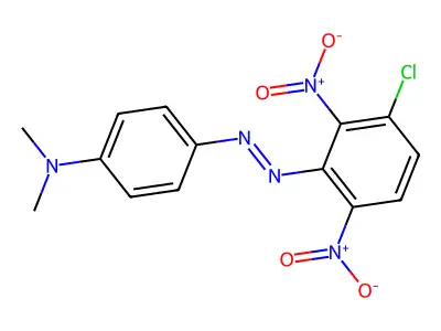 4-[(3-chloro-2,6-dinitrophenyl)diazenyl]-N,N-dimethylaniline structure