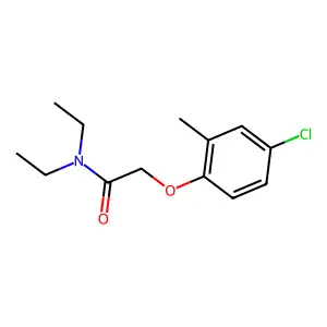 2-(4-chloro-2-methylphenoxy)-N,N-diethylacetamide structure